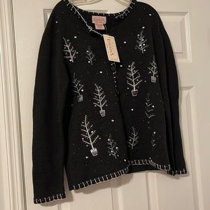 Christmas sweater. Black, new with tags. XL
